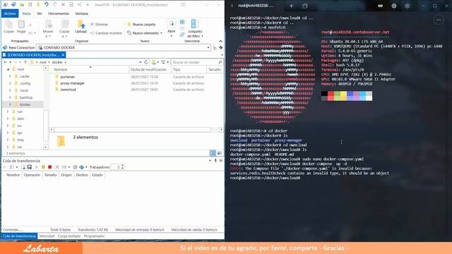 Instalar OwnCloud usando Docker-compose смотреть онлайн