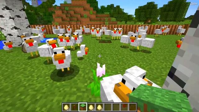 100 КУРИЦ, УГАДАЙ И НАЙДИ ФЕЙК КУРИЦУ В МАЙНКРАФТ! ПРЯТКИ, МАСКИРОВКА, ТРОЛЛИНГ MINECRAFT смотреть онлайн