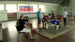 Выполнение норматива МС по жиму штанги лёжа