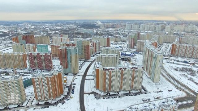 ЖК «Некрасовка» (аэросъемка: 13.11.2016) смотреть онлайн