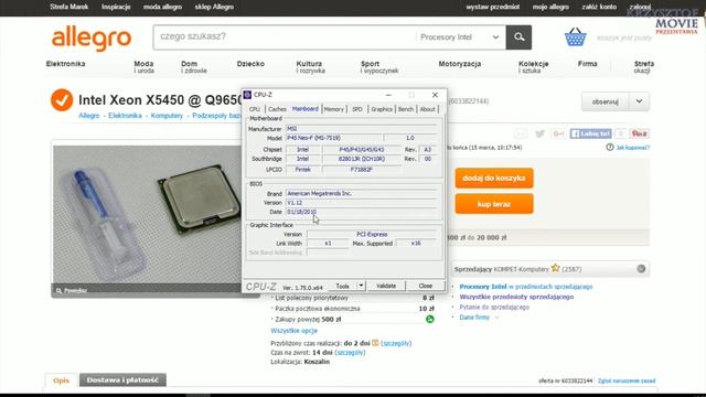 LGA771 zaadaptowana LGA775 - Intel Xeon X5450 LGA 771 @ Intel EXTREME Q9650 LGA775 4x3GHz смотреть онлайн