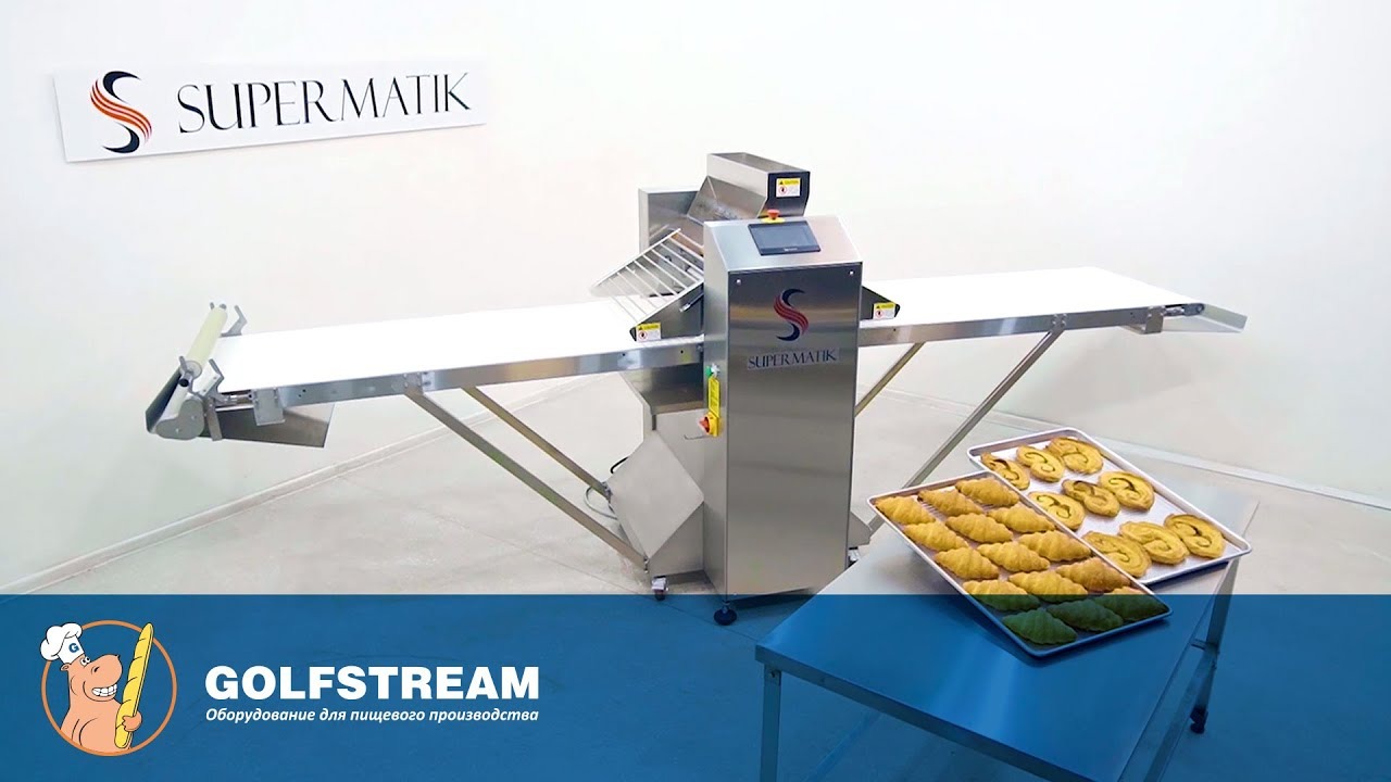 Автоматическая тестораскаточная машина для слоеного теста SUPERMATIK 650B-SS смотреть онлайн