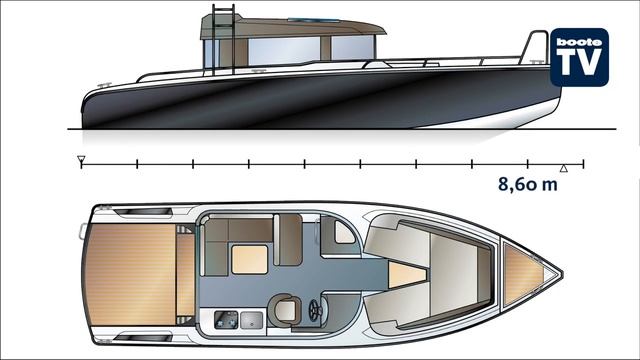 Алюминиевый катер XO 270 RS Front Cabin | Обзор катера немецким изданием Boote TV смотреть онлайн