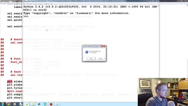 Matplotlib Tutorial 18 - annotating last price to edge of matplotlib graph example смотреть онлайн