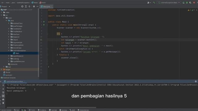 Object Oriented Programming 36 - Runtime Exception | Fun Java Community смотреть онлайн