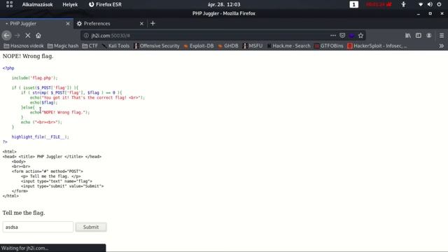 PHP STRCMP FORM EXPLOIT - php hack #2 смотреть онлайн