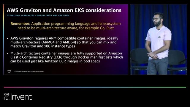 AWS re:Invent 2022 - Optimizing Amazon EKS for performance and cost on AWS (CON324) смотреть онлайн