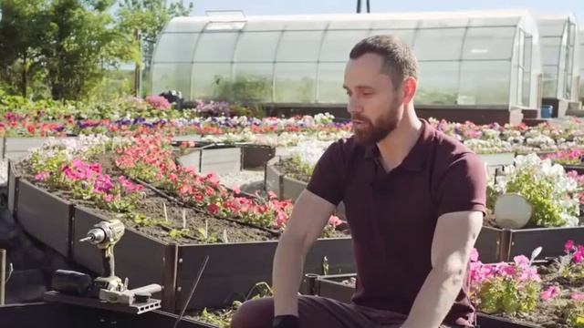 Как сделать высокие теплые и красивые грядки "Holzhof" из ДПК смотреть онлайн