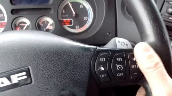 DAF-105. управление круиз-контролем и горным тормозом