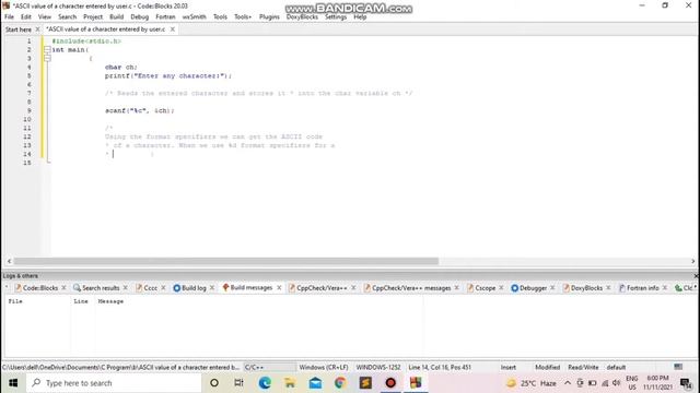 How To Check ASCII Value A Character Entered By User || Check ASCII Value || ASCII Code In C || смотреть онлайн