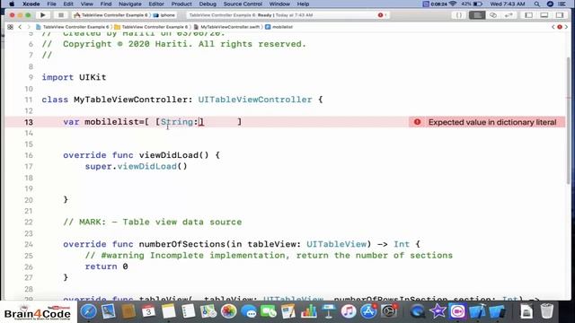 Use TableViewController with Dictionary Data in Swift 5 XCode | Hindi | Table View Controller iOS смотреть онлайн