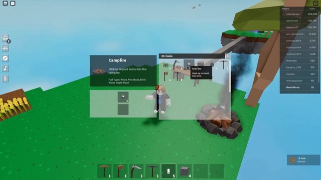БОМЖИК НУБИК НАБИРАЕТ 1 МИЛЛИОН ГОЛДЫ В СКАЙБЛОК ӏ Roblox смотреть онлайн