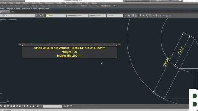 Cone fabrication / development in AutoCAD - ENGLISH смотреть онлайн