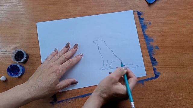 Рисуем лунную ночь с художником-Александрой Серебровой смотреть онлайн