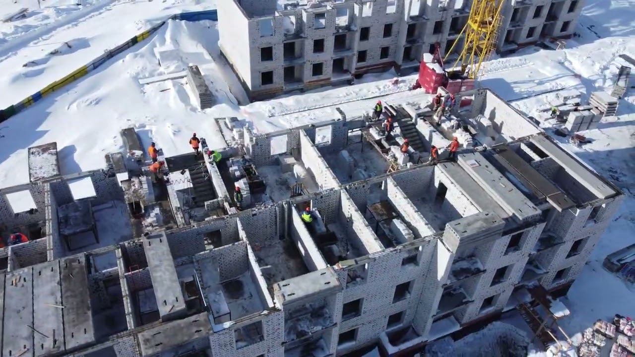 Ход строительства ЖК Белая аллея (февраль 2022) смотреть онлайн