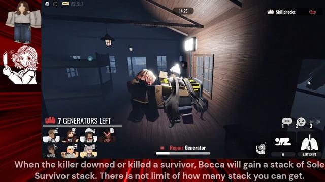 [Roblox Daybreak 2] Perk Description: Becca Prescott - Sole Survivor смотреть онлайн