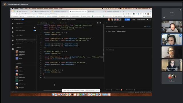 Introducción a React II - Testing Winter Sessions 2021 смотреть онлайн