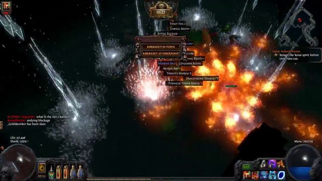 Path of Exile - Flame totem build with Sire of Shards смотреть онлайн