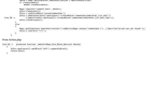 Uncaught TypeError: Argument 1 passed to Mage_Adminhtml_Controller_Action::_addLeft() must be an... смотреть онлайн