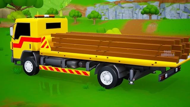 Barn Animals Farm Diorama in Jungle - Cows, Pigs, Sheep, Ducks | Farm Animals 3D Cartoons смотреть онлайн