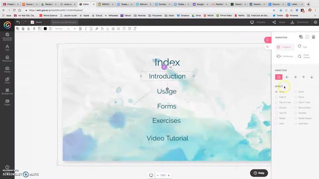 Cómo crear una presentación interactiva y animada en Genially. Parte 1. смотреть онлайн