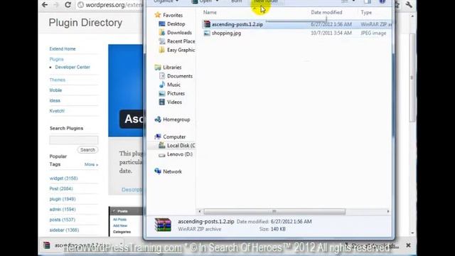 Babyboomer WordPress Training Video #10 Install Plugins Through FTP In Search Of Heroes смотреть онлайн