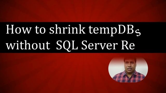 How to shrink tempDB without SQL Server Restart? Most asked SQL interview question смотреть онлайн