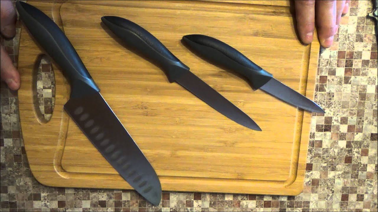 Ножи Rondell Primarch RD-462 (очень острые) и разделочная доска. смотреть онлайн