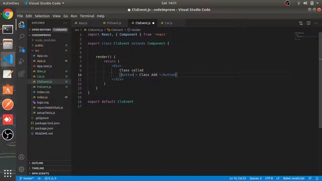 Event Handler & Event Binding | Part #10 | React js in Hindi tutorial смотреть онлайн