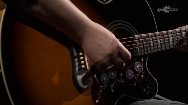 Epiphone EJ-200CE Electro Acoustic, Vintage Sunburst | Gear4music demo смотреть онлайн