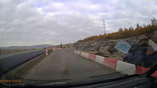 Ремонт Восточно-Объездной дороги в Мурманске. смотреть онлайн