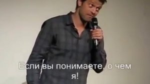 Миша Коллинз общается с русскими фанатами ).mp4