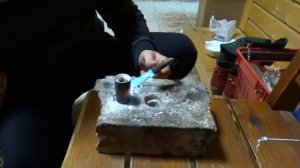 Литьё серебра в китайскую опоку глиной