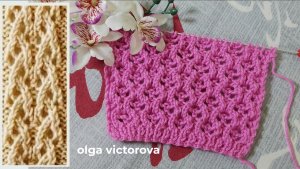 ЯПОНСКИЙ АЖУРНЫЙ УЗОР СПИЦАМИ 106 Вязание  Узоры спицами KNITTING PATTERNS
