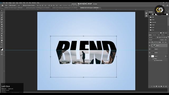 Bending 3D Text Effect | Photoshop Tutorial Typography смотреть онлайн