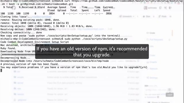 CodeCombat Development Environment Mac Installation Guide смотреть онлайн