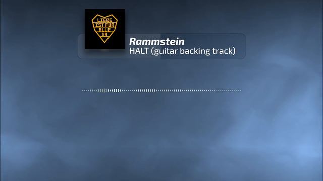 Rammstein - Halt (guitar backing track) смотреть онлайн