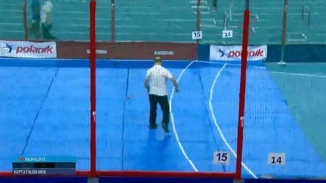 Максим Андралойть в толкании ядра в семиборье на чемпионате Европы по легкой атлетике смотреть онлайн