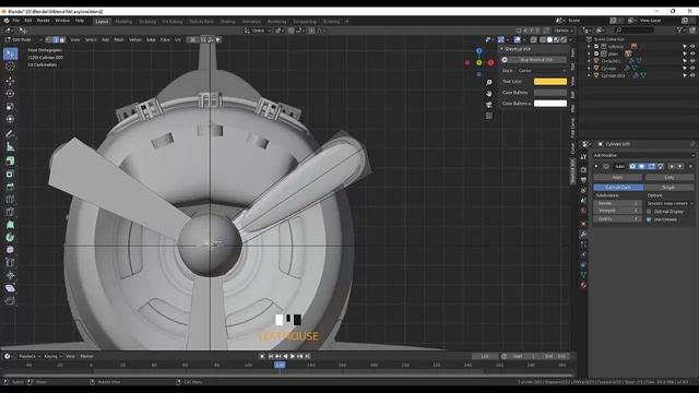 85. Blender Hard Surface. Modeling Aircraft (Part7) смотреть онлайн