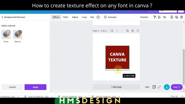 How to Create texture effects on any font in Canva ? смотреть онлайн