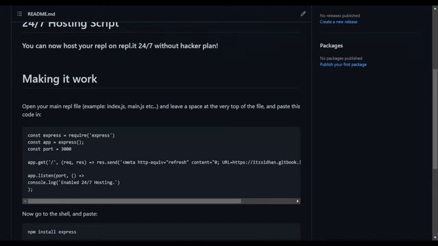 How To Run Project *24/7* Without Hacker Plan | Node.JS | Free Source Code | Repl.it смотреть онлайн