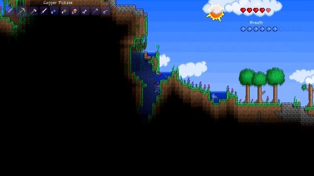 Совместный обзор на игру Terraria Часть 1 смотреть онлайн