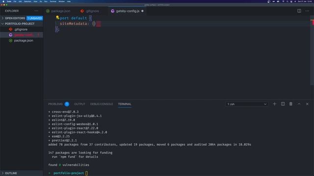 Gatsby JS Course: 2. Project Setup смотреть онлайн