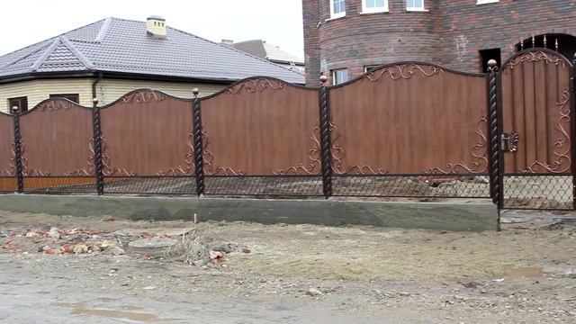 ЗАБОР И ВОРОТА ИЗ ПРОФЛИСТА смотреть онлайн