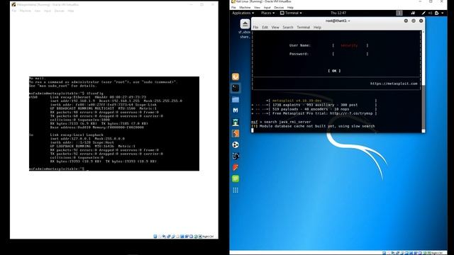 Exploit Metasploitable 2 using java-rmi-server смотреть онлайн