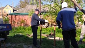 Бурим скважину желонкой, 24м.