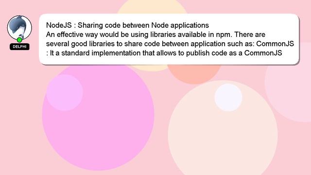 NodeJS : Sharing code between Node applications смотреть онлайн
