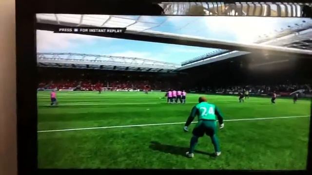 FIFA 11 xavi free kick goal sweet смотреть онлайн