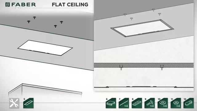 Faber Slim Ceiling Hood Installation смотреть онлайн