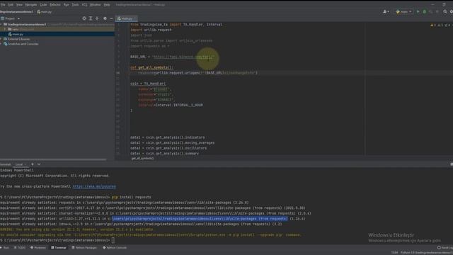 Binance Vadeli Sembollerine Erişme | Python ile AlgoTrade [ 3 ] смотреть онлайн
